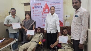 आज तिल्दा में विश्व रक्तदाता दिवस पर लोगो ने बडचड कर रक्तदान किया किसान नेता राजू शर्मा रहे उपस्थित 7 IMG 20260616 WA0007 - IMG 20260616 WA0007