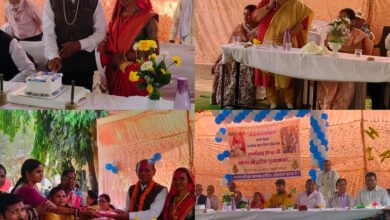 शिक्षक की भूमिका समाज में अद्वितीय रानी सौरभ जैन ने शिक्षक भागीरथी पांसे के सम्मान मे कही 9 InShot 20260413 223439102 - InShot 20260413 223439102