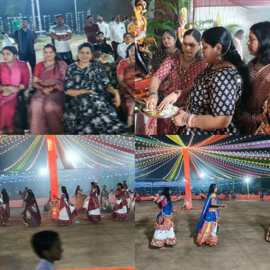 अल्ट्राटेक बैकुंठ मे मां दुर्गा के नौ रूपों की पुजा सांस्कृतिक कार्यक्रमों गरबा व भोग भंडारा के साथ की गई विदाई 19 InShot 20261022 150933098 - InShot 20261022 150933098