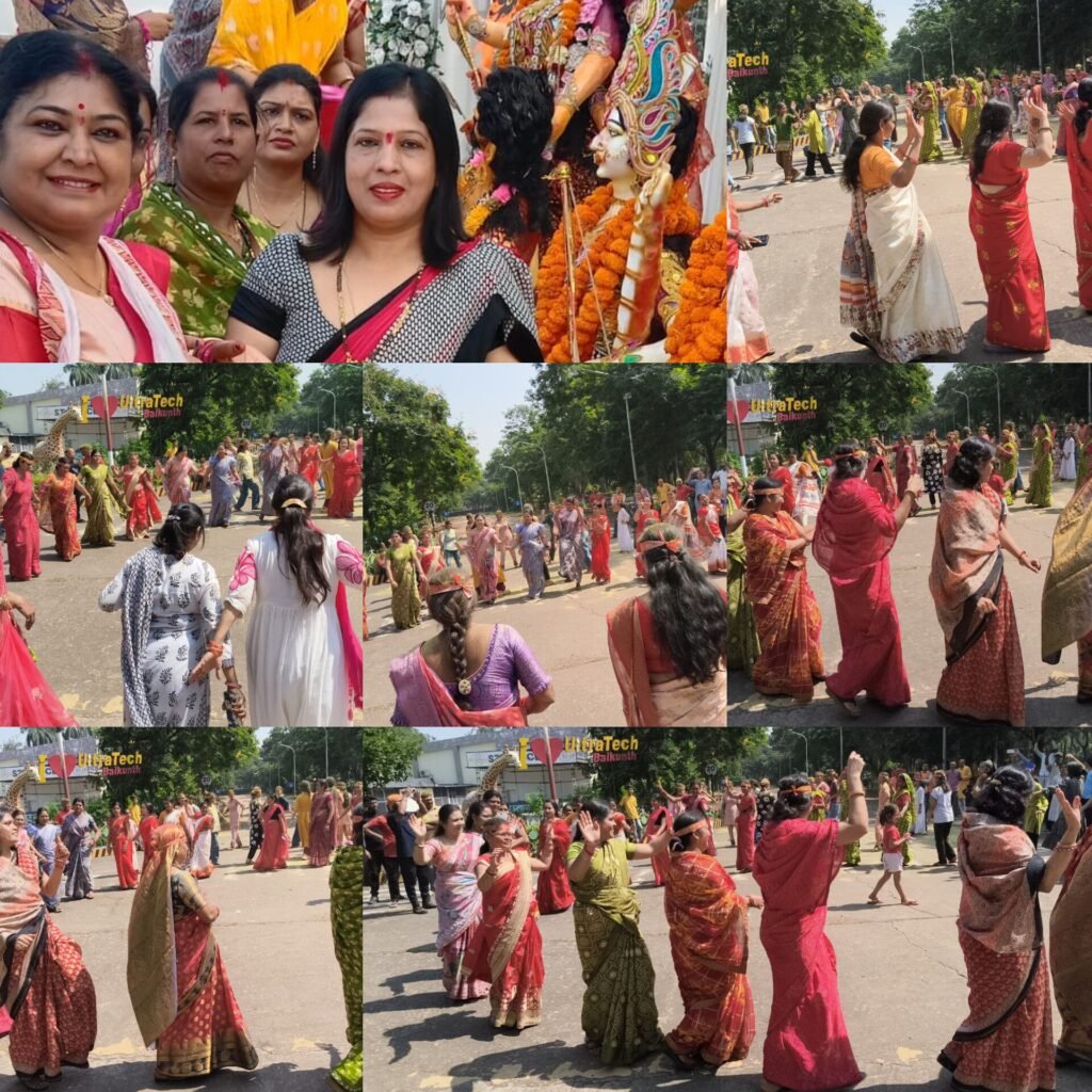 अल्ट्राटेक बैकुंठ मे मां दुर्गा के नौ रूपों की पुजा सांस्कृतिक कार्यक्रमों गरबा व भोग भंडारा के साथ की गई विदाई 21 InShot 20261022 152059651 - InShot 20261022 152059651