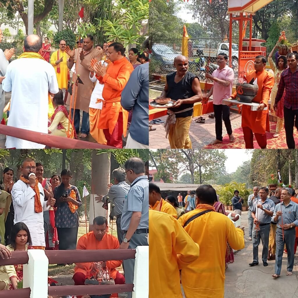 अल्ट्राटेक बैकुंठ मे बालिकाओं ने जवारा बोही तो अधिकारियों ने बाना थाम किया जवारा विसर्जन 15 अल्ट्राटेक