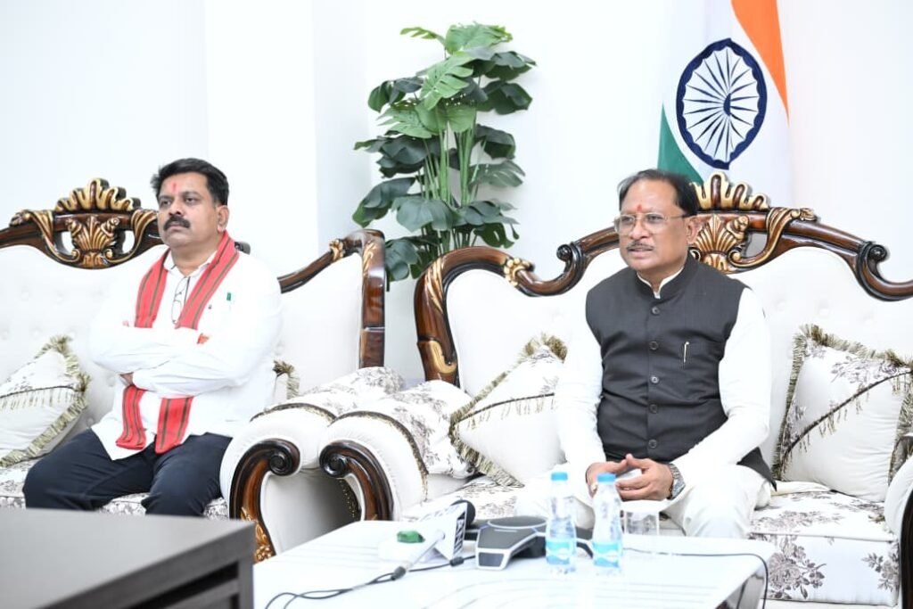 मुख्यमंत्री श्री विष्णु देव साय ने अंबिकापुर - दिल्ली - कोलकाता हवाई यात्रा का किया वर्चुअल शुभारंभ 4 अंबिकापुर - दिल्ली - कोलकाता हवा