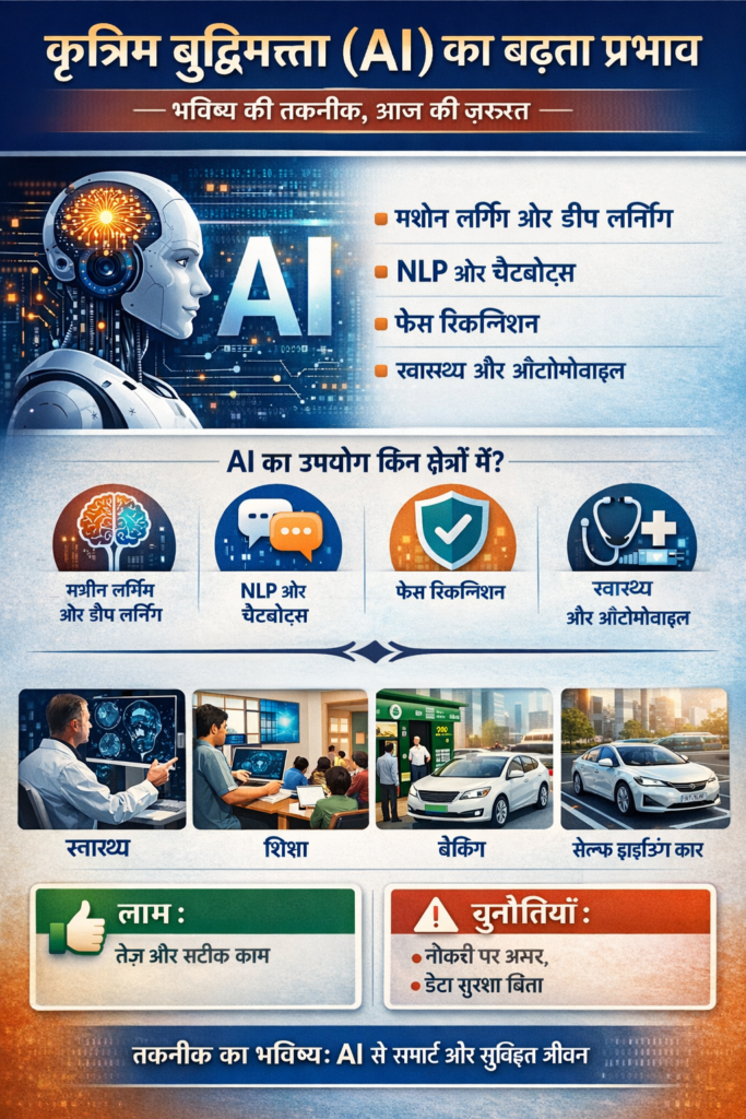 AI कृत्रिम बुद्धिमत्ता का बढ़ता प्रभाव मनावो की निर्भरता और बढता विश्वास 4 AI