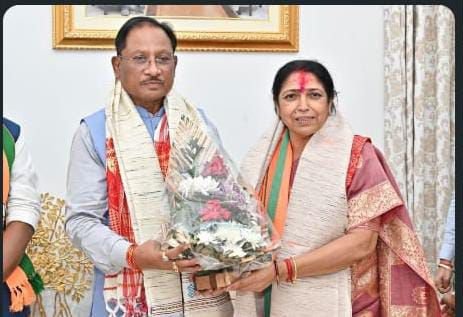 मुख्यमंत्री विष्णु देव साय ने राज्यसभा प्रत्याशी लक्ष्मी वर्मा से की सौजन्य भेंट, दी होली की शुभकामनाएं 4 img 20260304 wa00084051026857598637564 - img 20260304 wa00084051026857598637564