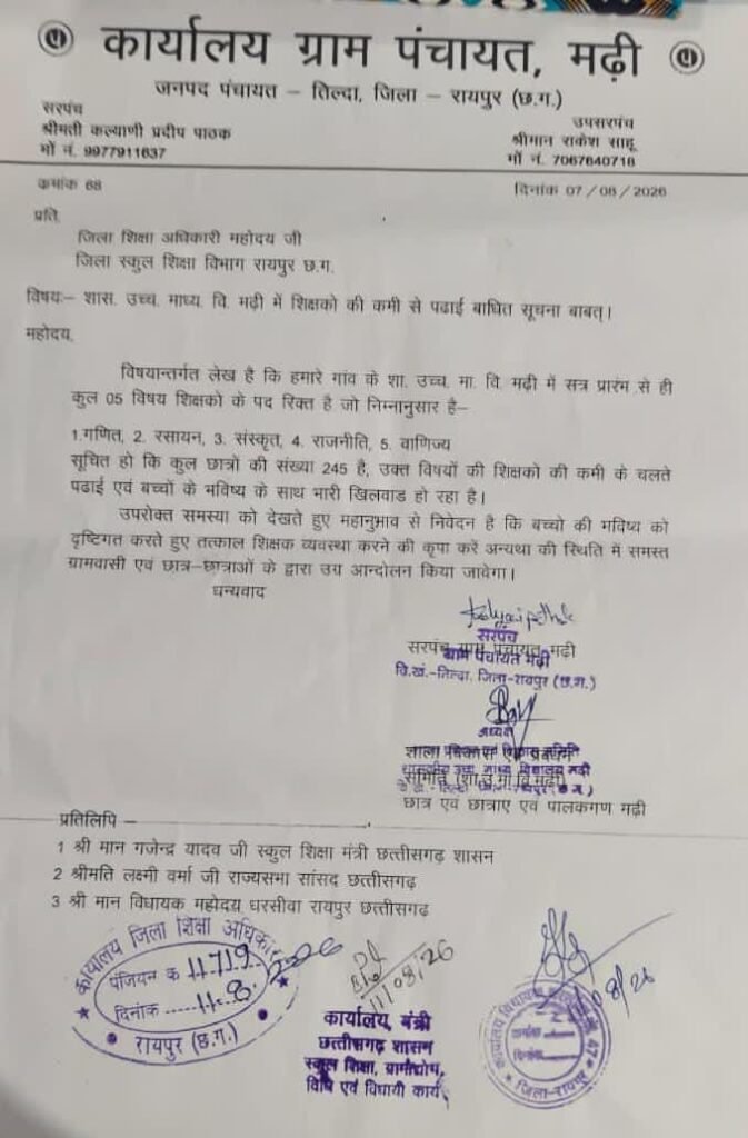 मढी सरकारी स्कूल में गणित, रसायन समेत 5 महत्वपूर्ण विषयों के शिक्षक नहीं, 245 विद्यार्थियों के भविष्य खतरे 7 img 20260827 wa00306571828782326151160 - img 20260827 wa00306571828782326151160